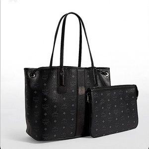 MCM Medium Liz Reversible tote with pouch wristlet